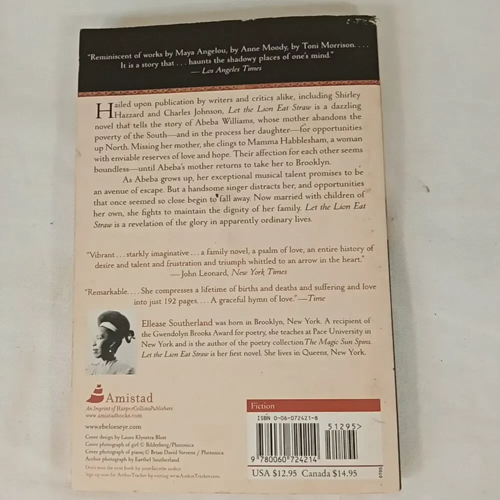 Let the Lion Eat Straw by Ellease Southerland (2005, Trade Paperback)